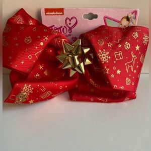 Girls Nickelodeon JoJo Siwa Bow Present Christmas Hair Clip